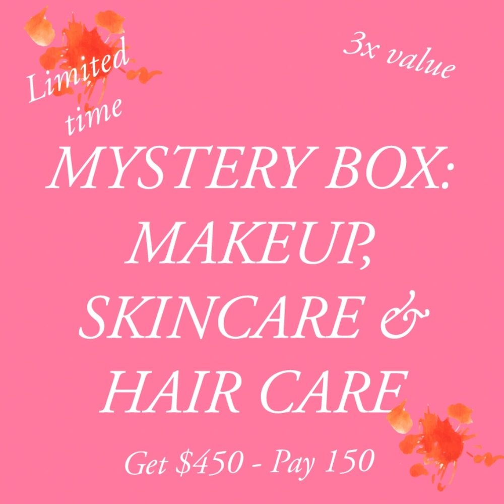 BEAUTY MYSTERY BOX: MAKEUP, SKINCARE, HAIR CARE 3X VALUE